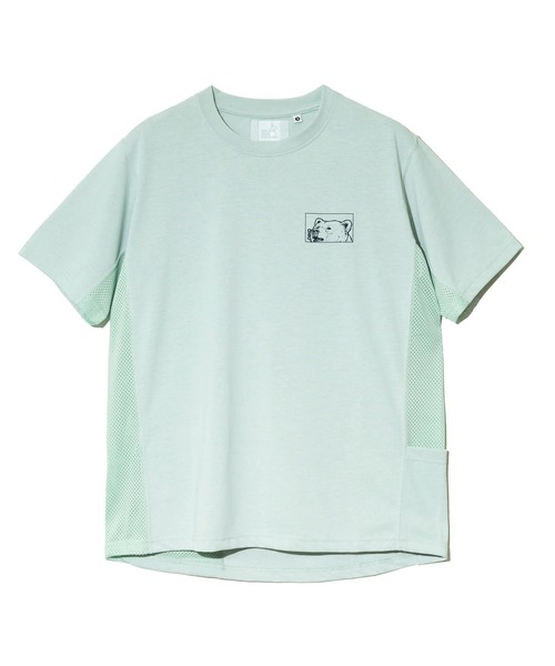 go slow caravan(ゴースローキャラバン)の「Drymix スクエアクマLOGO アクティビTEE(Tシャツ/カットソー・メンズ・ネイビー/ブルーグリーン/セージグリーン・MEDIUM/LARGE/X-LARGE)」の17枚目の写真