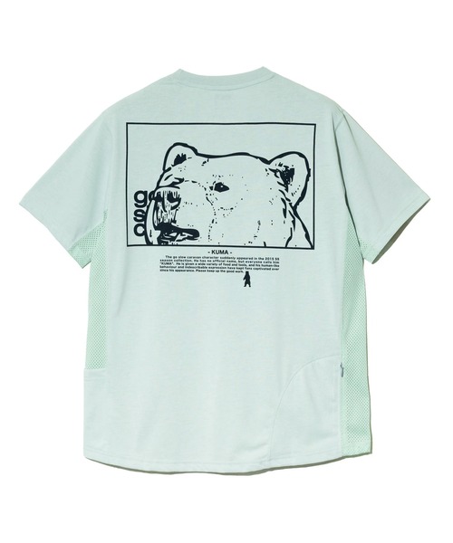 go slow caravan(ゴースローキャラバン)の「Drymix スクエアクマLOGO アクティビTEE(Tシャツ/カットソー・メンズ・ネイビー/ブルーグリーン/セージグリーン・MEDIUM/LARGE/X-LARGE)」の18枚目の写真
