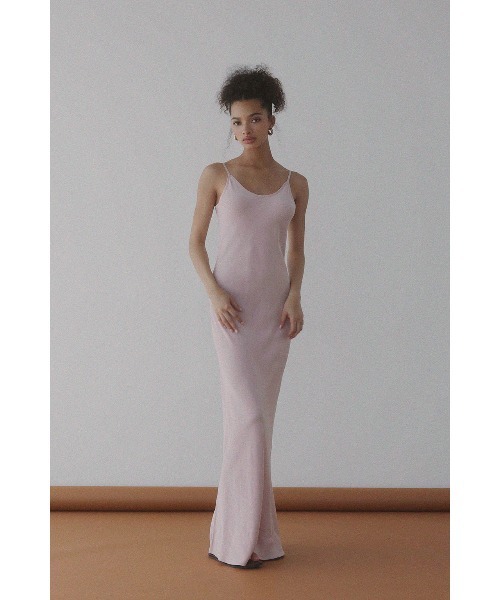Satin Long Dress /サテンワンピース（ワンピース）｜ALEXIA