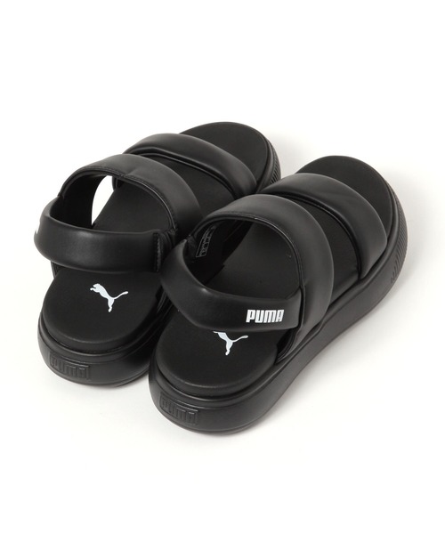 A part by(アパートバイ)の「【セレクト】PUMA_MayuPuffyサンダル(サンダル・レディース・ブラック/オフホワイト・MEDIUM/LARGE)」の3枚目の写真