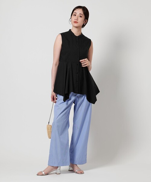 UNITED ARROWS(ユナイテッドアローズ)の「ペプラム ノースリーブ ブラウス(シャツ/ブラウス・レディース・ホワイト/ブラック・FREE)」の18枚目の写真