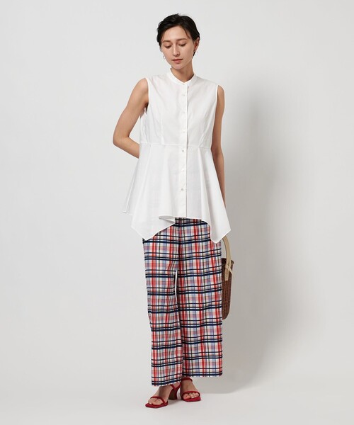 UNITED ARROWS(ユナイテッドアローズ)の「ペプラム ノースリーブ ブラウス(シャツ/ブラウス・レディース・ホワイト/ブラック・FREE)」の22枚目の写真