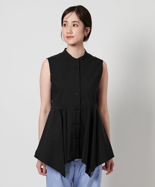 UNITED ARROWS(ユナイテッドアローズ)の「ペプラム ノースリーブ ブラウス(シャツ/ブラウス・レディース・ホワイト/ブラック・FREE)」の12枚目の写真