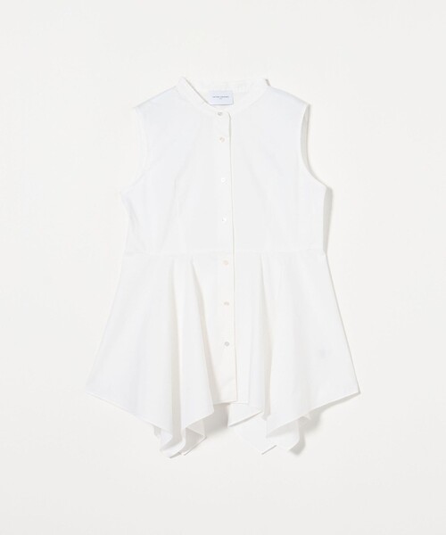 UNITED ARROWS(ユナイテッドアローズ)の「ペプラム ノースリーブ ブラウス(シャツ/ブラウス・レディース・ホワイト/ブラック・FREE)」の9枚目の写真