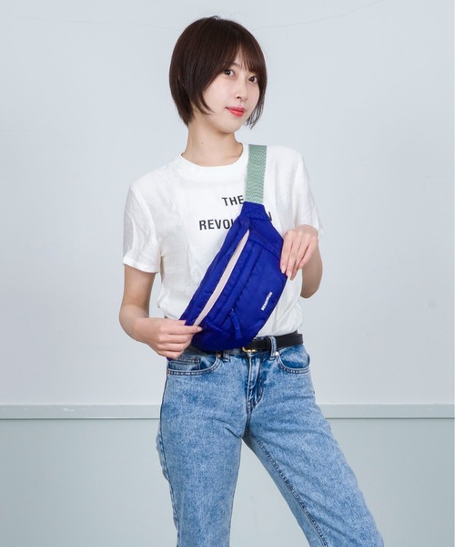 BENSIMON(ベンシモン)の「【BENSIMON】ボディバッグ ウエストポーチ ユニセックス ナイロン フランスブランド(ボディバッグ/ウエストポーチ・レディース・オレンジ/グリーン/ブルー・FREE)」の11枚目の写真