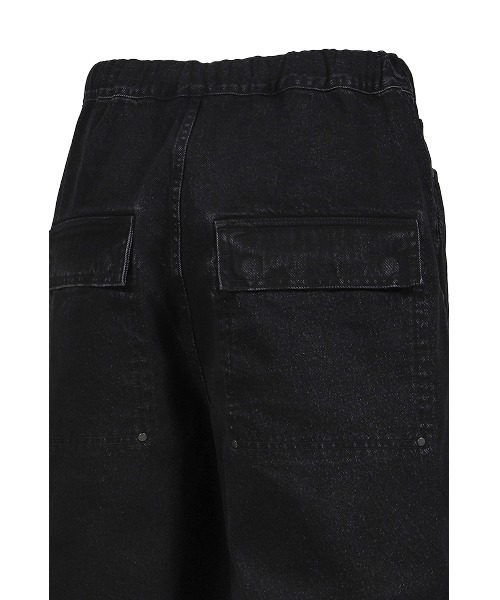 残りわずか【Entire Studios】SPAR SHORTS 黒 デニム ハーフ 綿 Entire Studios＞ SPAR ショーツ