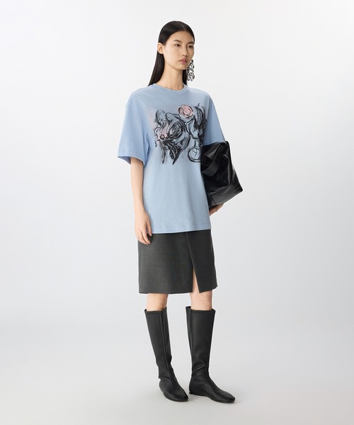 tシャツ Cyclamen Bloom T-shirt / シクラメンTシャツ レディース メンズ JNBY tシャツ Cyclamen Bloom T-shirt / シクラメンTシャツ