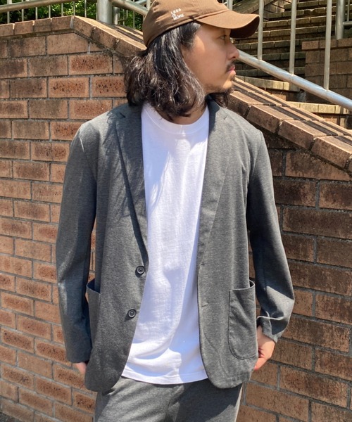 NO NEED(ノーニード)の「ストレッチテーラードJK(テーラードジャケット・メンズ・グレー/オリーブ・S/LL/L/M)」の13枚目の写真
