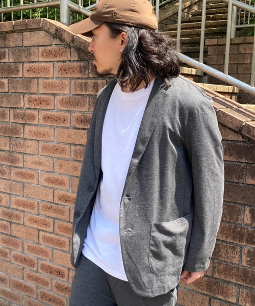 NO NEED(ノーニード)の「ストレッチテーラードJK(テーラードジャケット・メンズ・グレー/オリーブ・S/LL/L/M)」の14枚目の写真