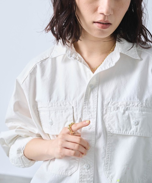 kha:ki（カーキ）の「「KHA:KI / カーキ」HAND PAINT SHIRTS（シャツ/ブラウス・レディース・オリーブ/ホワイト系/ホワイト系1/グリーン系その他・1/2）」の22枚目の写真