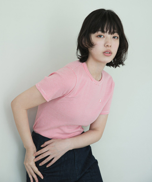tシャツ 「別注」PETIT BATEAU×DOORS　embroideryt-shirts レディース PETIT BATEAU tシャツ 「別注」PETIT BATEAU×DOORS embroideryt