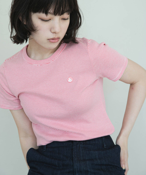 別注』PETIT BATEAU×DOORS embroideryt-shirts（Tシャツ