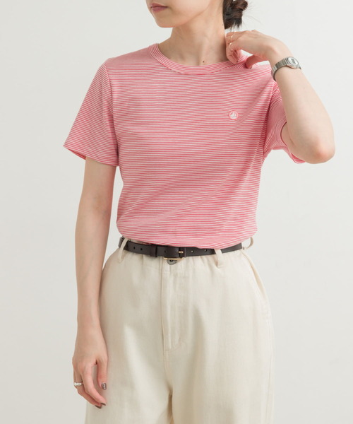 PETIT BATEAU（プチバトー）の「『別注』PETIT BATEAU×DOORS　embroideryt-shirts（Tシャツ/カットソー・レディース・ピンク系その他/ブルー系その他/ホワイト系その他・SMALL/MEDIUM/X-SMALL）」の14枚目の写真