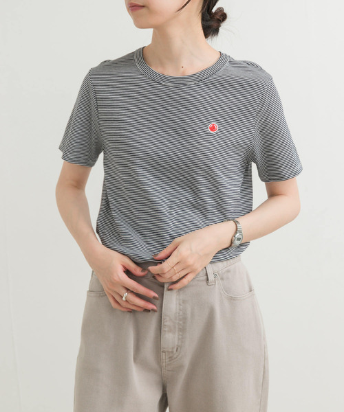 tシャツ 「別注」PETIT BATEAU×DOORS　embroideryt-shirts レディース PETIT BATEAU tシャツ 「別注」PETIT BATEAU×DOORS embroideryt