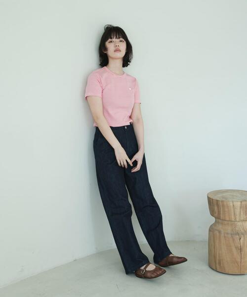 PETIT BATEAU(プチバトー)の「『別注』PETIT BATEAU×DOORS embroideryt-shirts(Tシャツ/カットソー・レディース・ピンク系その他/ブルー系その他/ホワイト系その他・SMALL/MEDIUM/X-SMALL)」の9枚目の写真