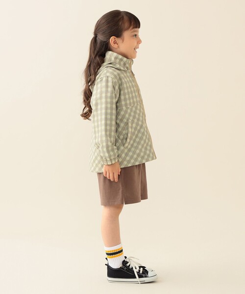 BEAMS mini（ビームスミニ）の「フード収納 ナイロン ブルゾン 2025FW（90～140cm）（ブルゾン・キッズ・ピンク/その他/ライトブルー・120/110/100/90/140/130）」の7枚目の写真