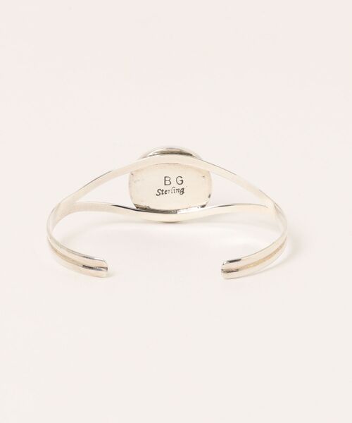 Indian Jewelry（インディアンジュエリー）の「THEATER シアター サークルターコイズシルバーバングル Made in USA（バングル/リストバンド・メンズ・シルバー・FREE）」の6枚目の写真