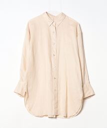 Noble - 美品♪ノーブル 長袖シャツ リネン 麻 カーキ サイズ36 hq7 NOBLE ノーブル リネンシャツ 麻100% ライトグレー 長袖シャツ