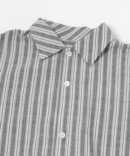 URBAN RESEARCH（アーバンリサーチ）の「オープンカラーストライプシャツ（シャツ/ブラウス・メンズ・ブラック/ブラウン系その他・MEDIUM/LARGE）」の13枚目の写真