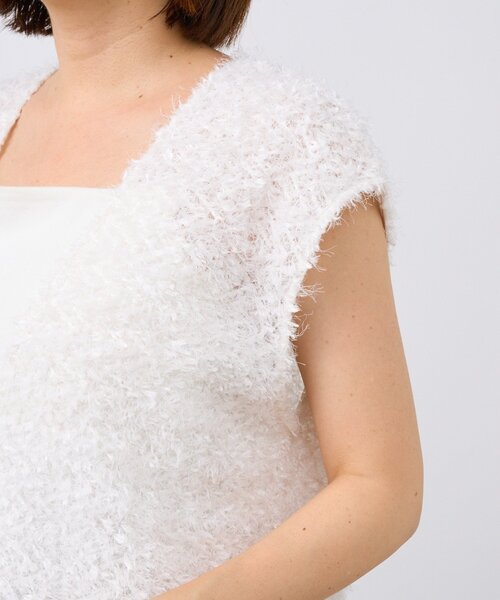 RIVE DROITE(リヴドロワ)の「【新色追加/着映え】フェザーチュールベスト(ベスト・レディース・オフホワイト/ブラック/ベージュ・FREE)」の18枚目の写真