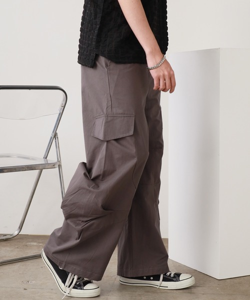 ROOPTOKYO（ループトウキョウ）の「タック入り 立体カーゴパンツ（カーゴパンツ・メンズ・カーキ/ダークグレー/ブラック・L/M）」の7枚目の写真