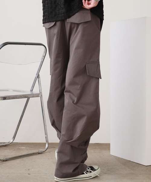 ROOPTOKYO（ループトウキョウ）の「タック入り 立体カーゴパンツ（カーゴパンツ・メンズ・カーキ/ダークグレー/ブラック・L/M）」の8枚目の写真