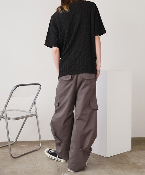 ROOPTOKYO（ループトウキョウ）の「タック入り 立体カーゴパンツ（カーゴパンツ・メンズ・カーキ/ダークグレー/ブラック・L/M）」の11枚目の写真