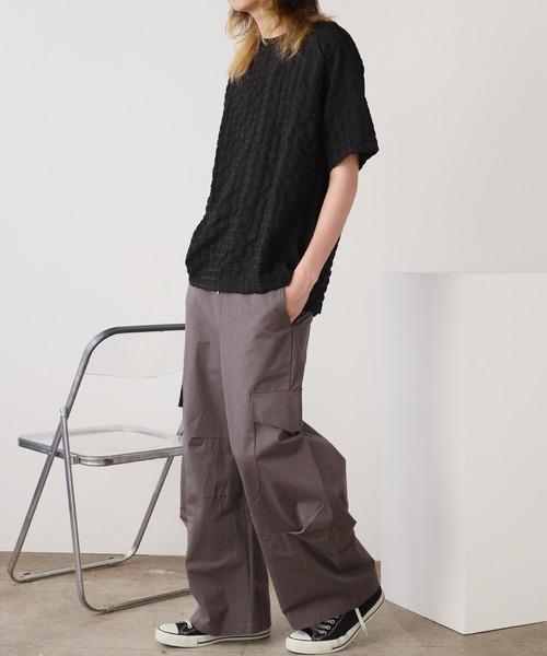 ROOPTOKYO（ループトウキョウ）の「タック入り 立体カーゴパンツ（カーゴパンツ・メンズ・カーキ/ダークグレー/ブラック・L/M）」の10枚目の写真