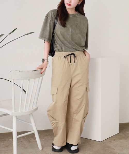 ROOPTOKYO（ループトウキョウ）の「タック入り 立体カーゴパンツ（カーゴパンツ・メンズ・カーキ/ダークグレー/ブラック・L/M）」の15枚目の写真