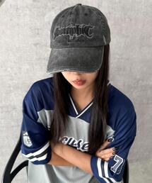 WEGO | WEGO/刺繍ピグメントダメージキャップ(キャップ)