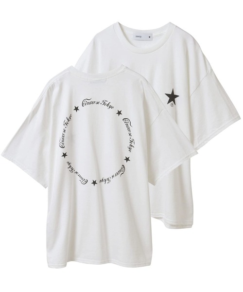 CONVERSE TOKYO(コンバーストウキョウ)の「【限定展開】CIRCLE LOGO DESIGN TEE(Tシャツ/カットソー・レディース・ブラック/サックスブルー/レッド/ホワイト・MEDIUM/SMALL)」の3枚目の写真