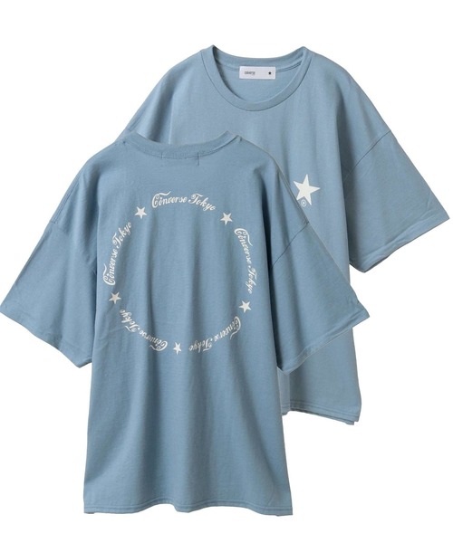 CONVERSE TOKYO(コンバーストウキョウ)の「【限定展開】CIRCLE LOGO DESIGN TEE(Tシャツ/カットソー・レディース・ブラック/サックスブルー/レッド/ホワイト・MEDIUM/SMALL)」の1枚目の写真