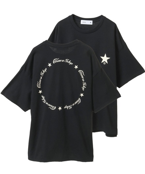 CONVERSE TOKYO(コンバーストウキョウ)の「【限定展開】CIRCLE LOGO DESIGN TEE(Tシャツ/カットソー・レディース・ブラック/サックスブルー/レッド/ホワイト・MEDIUM/SMALL)」の4枚目の写真
