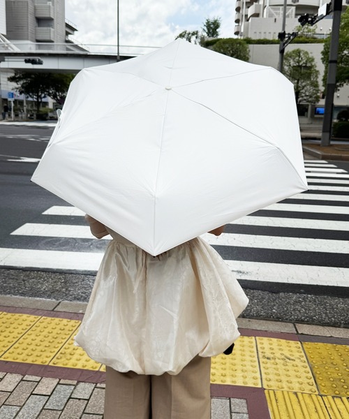 kutir（クティール）の「kutirlune／【晴雨兼用】折りたたみ日傘（折りたたみ傘・レディース・ライトブルー/ベージュ/イエロー/ライトホワイト・FREE）」の8枚目の写真