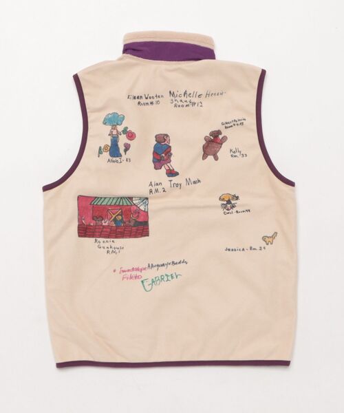 DENIM DUNGAREE（デニムダンガリー）の「Fleece Remake Vest（その他アウター・キッズ・オフホワイト・145/135）」の2枚目の写真