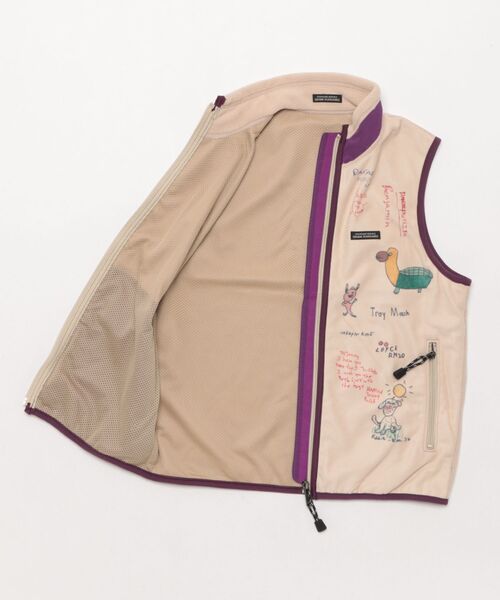 DENIM DUNGAREE（デニムダンガリー）の「Fleece Remake Vest（その他アウター・キッズ・オフホワイト・145/135）」の3枚目の写真