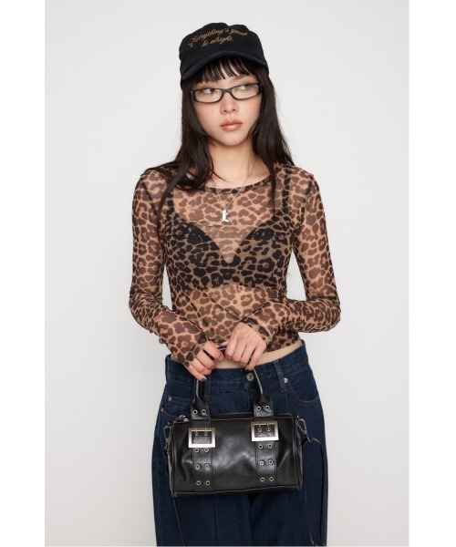 LAGUA GEM（ラグアジェム）の「ROUND MINI BOSTON バッグ（ハンドバッグ・レディース・レッド/ブラック・FREE）」の9枚目の写真