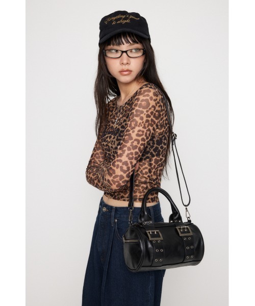 LAGUA GEM（ラグアジェム）の「ROUND MINI BOSTON バッグ（ハンドバッグ・レディース・レッド/ブラック・FREE）」の10枚目の写真