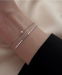 Forcement（フォースメント）の「華やかボールモチーフレイヤードブレスレット（ブレスレット）」