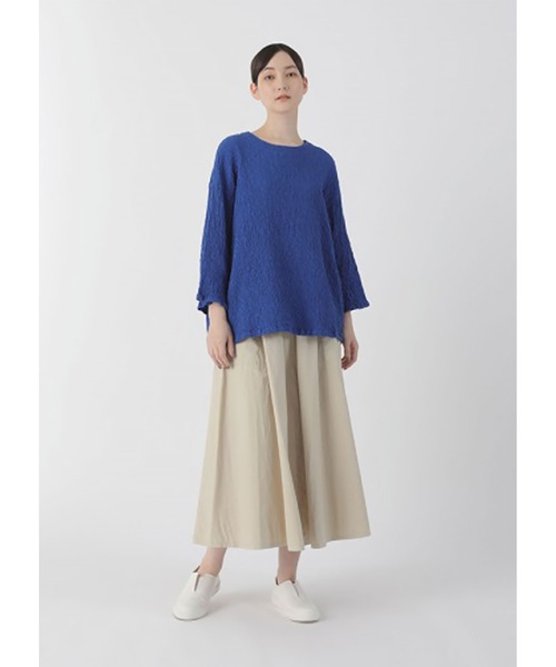 Plantation（プランテーション）の「ダブルコットンボンディング / スカート / (O)（スカート・レディース・ブラック/オフホワイト/ベージュ・M size）」の4枚目の写真