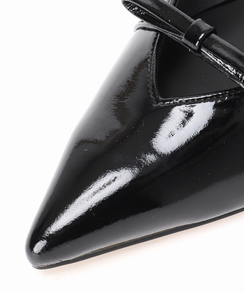 LE TALON（ルタロン）の「3.5cmリボンストラップミュール（パンプス・レディース・ブラックミックス/ベージュ/ボルドー・MEDIUM/SMALL/X-SMALL/X-LARGE/LARGE）」の18枚目の写真