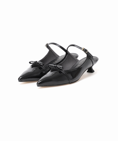 LE TALON（ルタロン）の「3.5cmリボンストラップミュール（パンプス・レディース・ブラックミックス/ベージュ/ボルドー・MEDIUM/SMALL/X-SMALL/X-LARGE/LARGE）」の15枚目の写真