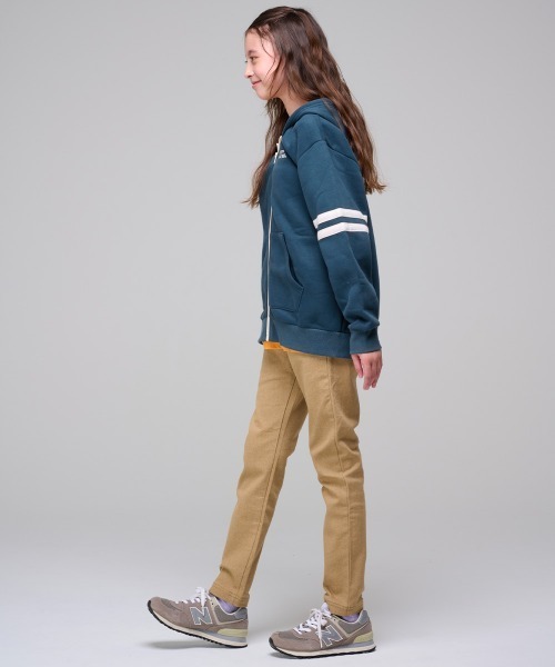 KRIFF MAYER Kid's Collection（クリフメイヤーキッズコレクション）の「【裏起毛】あたたか袖ラインパーカー（パーカー・キッズ・オフホワイト/グレー/ネイビー/イエロー/チャコール・160/150/140/130/120/170）」の18枚目の写真