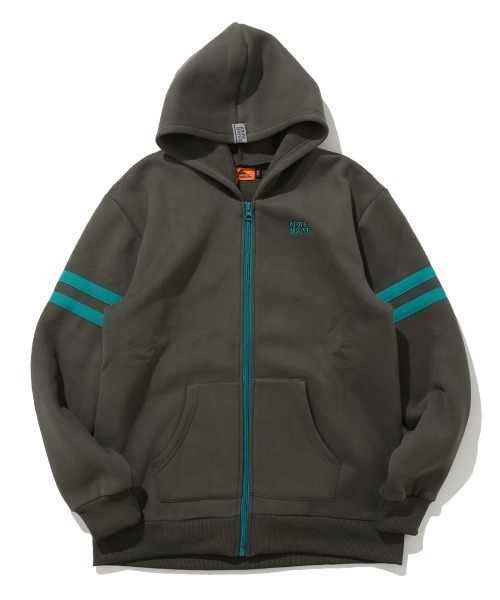 KRIFF MAYER Kid's Collection（クリフメイヤーキッズコレクション）の「【裏起毛】あたたか袖ラインパーカー（パーカー・キッズ・オフホワイト/グレー/ネイビー/イエロー/チャコール・160/150/140/130/120/170）」の15枚目の写真