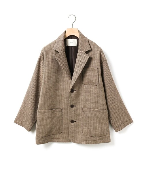 MidiUmi（ミディウミ）の「MidiUmi テーラードジャケット（ダウンジャケット/コート・レディース・ブラウン/ネイビー・FREE）」の15枚目の写真