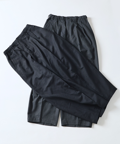 JOURNAL STANDARD J.S HOMESTEAD（ジャーナルスタンダードホームステッド）の「J.S.Homestead / T/R/W ヘリンボーン インフレーション スラックス（スラックス・メンズ・ライトグレー/ブラック・MEDIUM/LARGE）」の6枚目の写真