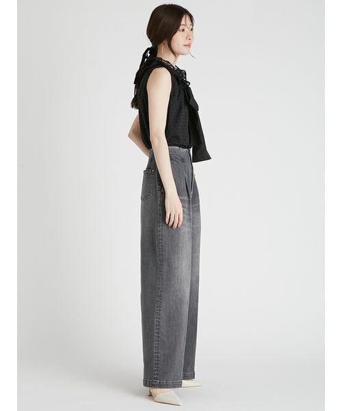 CELFORD(セルフォード)の「フルールカラーリボンブラウス(シャツ/ブラウス・レディース・オフホワイト/ブラック/コーラルピンク・F)」の10枚目の写真