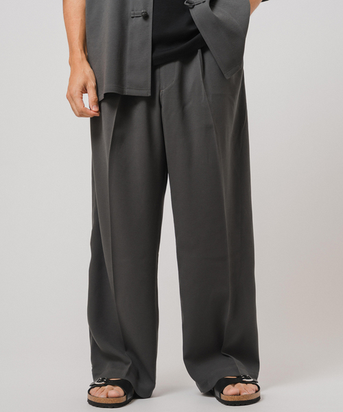 EDIFICE（エディフィス）の「T/E(ティーイー) FRENCH CHINA ワーク パンツ（スラックス・メンズ・ブラック/チャコールグレー・SMALL/MEDIUM/LARGE）」の10枚目の写真