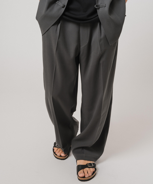 EDIFICE（エディフィス）の「T/E(ティーイー) FRENCH CHINA ワーク パンツ（スラックス・メンズ・ブラック/チャコールグレー・SMALL/MEDIUM/LARGE）」の13枚目の写真