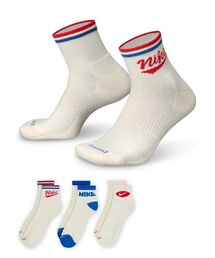NIKE(iCL)̃iCL GufC vX AN \bNX (3) / Nike Everyday Plus Ankle Socks (3 Pairs) HJ9340-901 Multi-Color(\bNX/C)